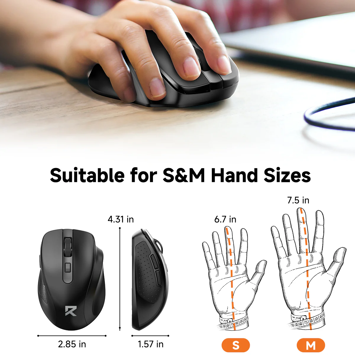 Redragon BM-4091 Dual Mode Wireless Mice - Image 6