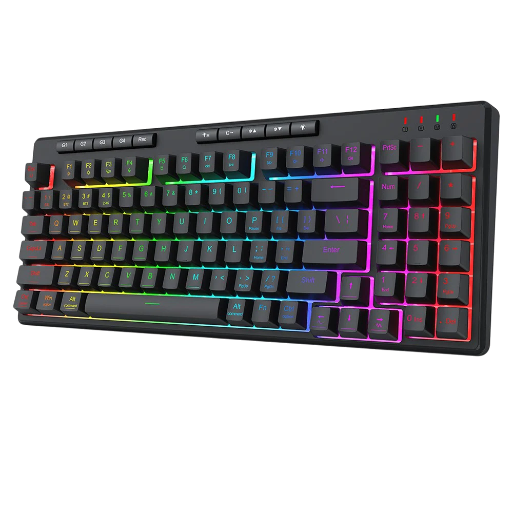 Redragon K517RGB-PRO Quiet Tri-mode Gaming Keyboard - Image 3