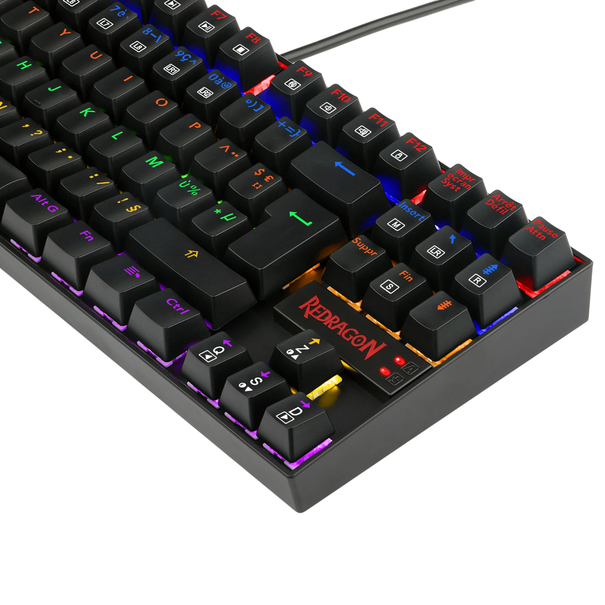 Redragon K552-KR-FR Rainbow Backlight TKL Mechanical Gaming Keyboard - Image 6