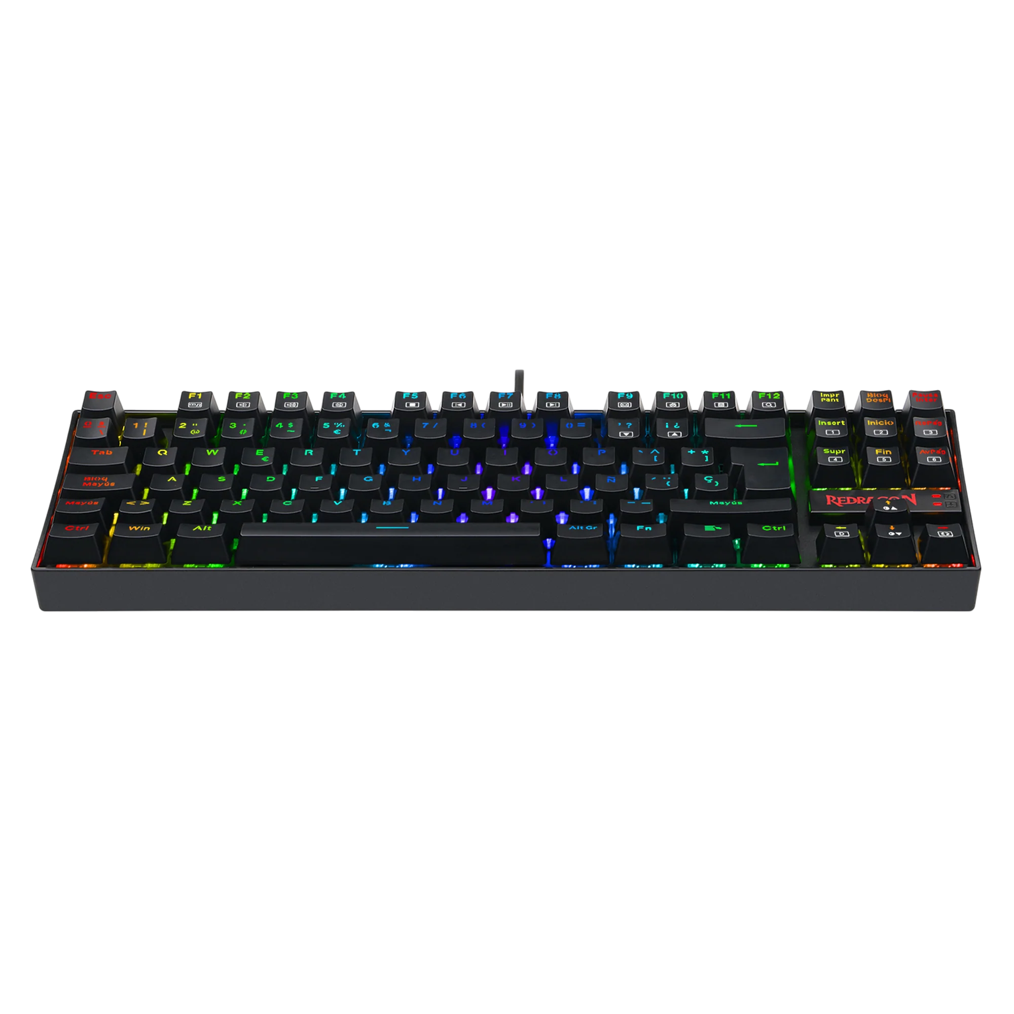 Redragon K552P-KR-ES RGB TKL Mechanical Gaming Keyboard - Image 4
