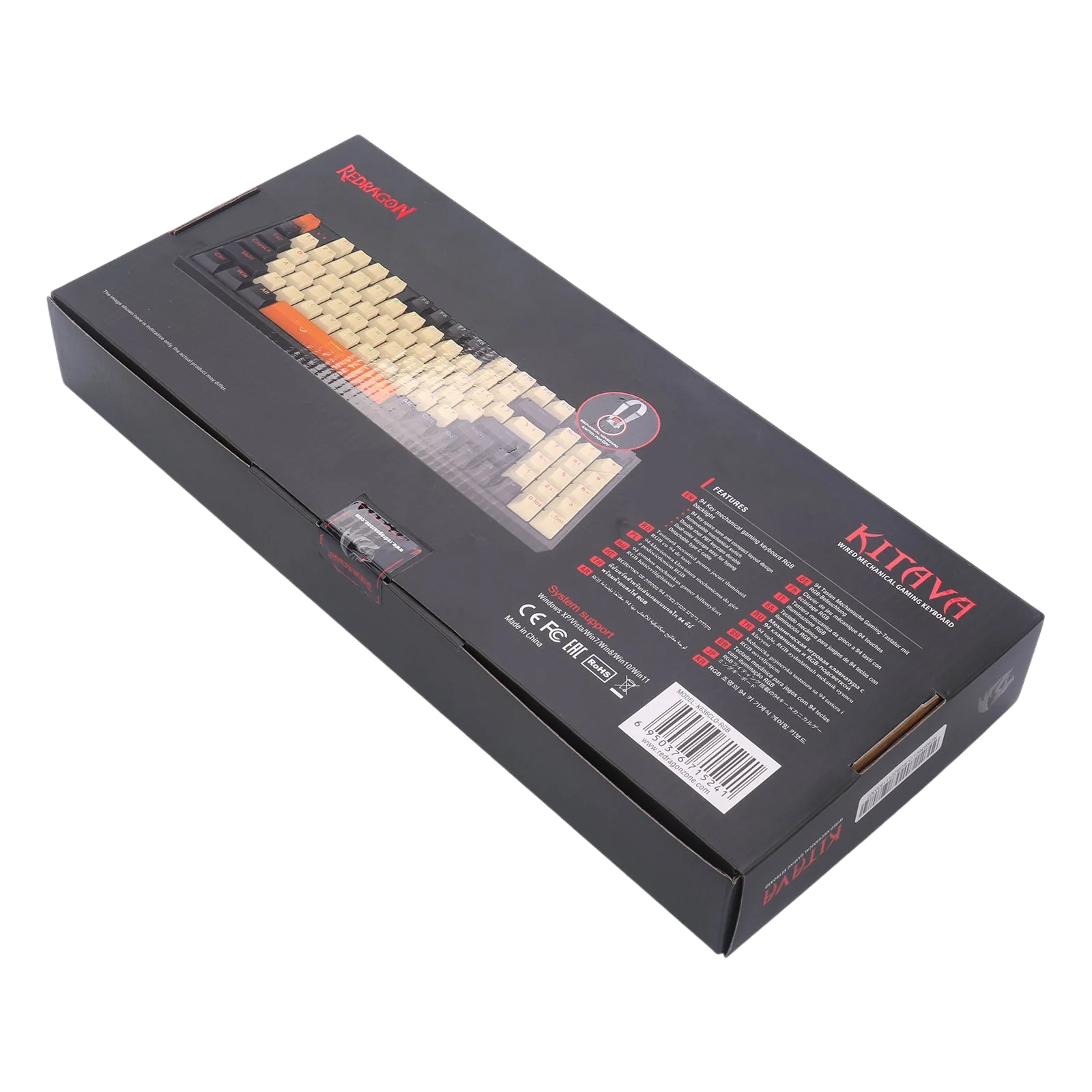 Redragon K636CLO-RGB 94-Key Mechanical Gaming Keyboard - Image 9