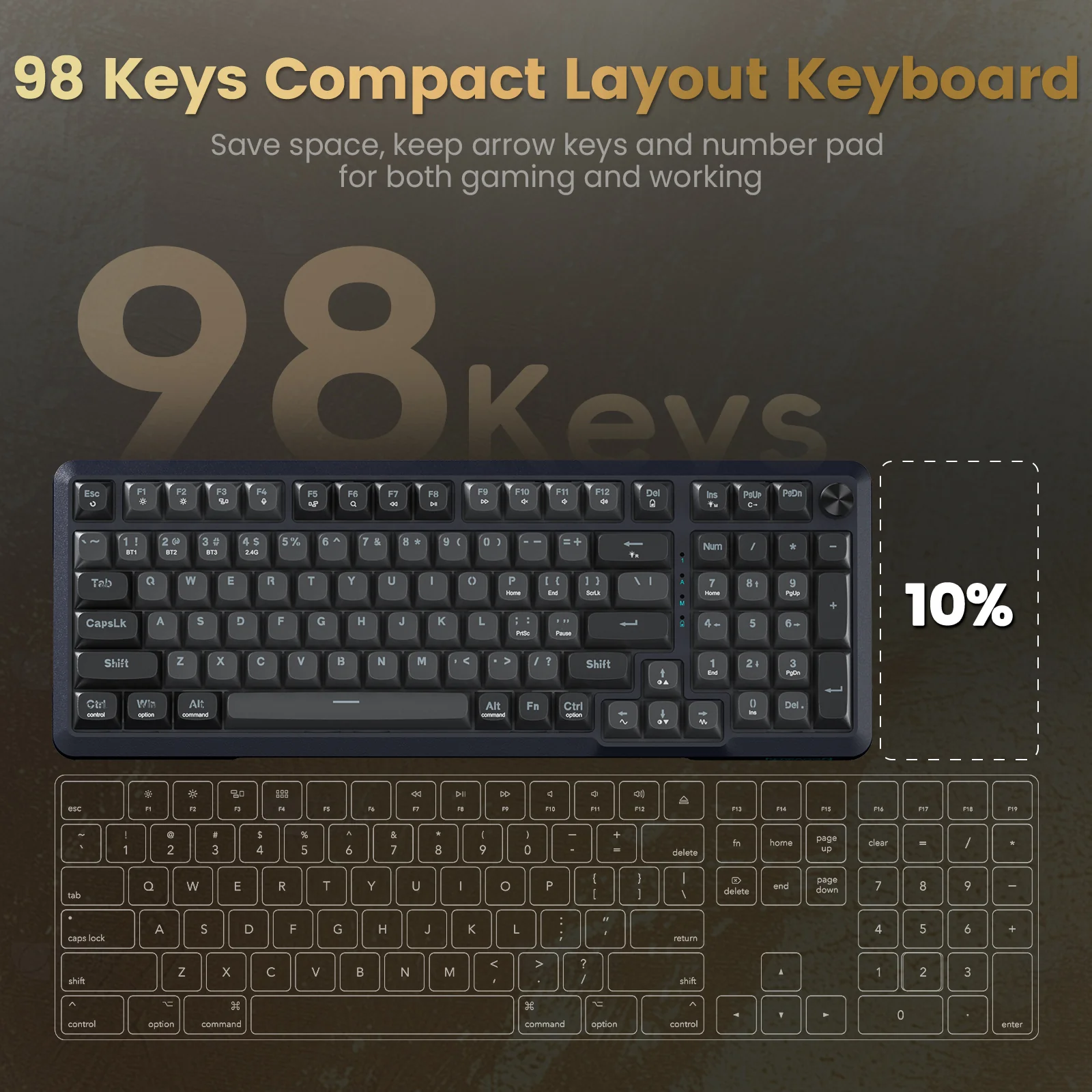 Redragon K688GB-RGB-PRO Mechanical Keyboard - Image 9