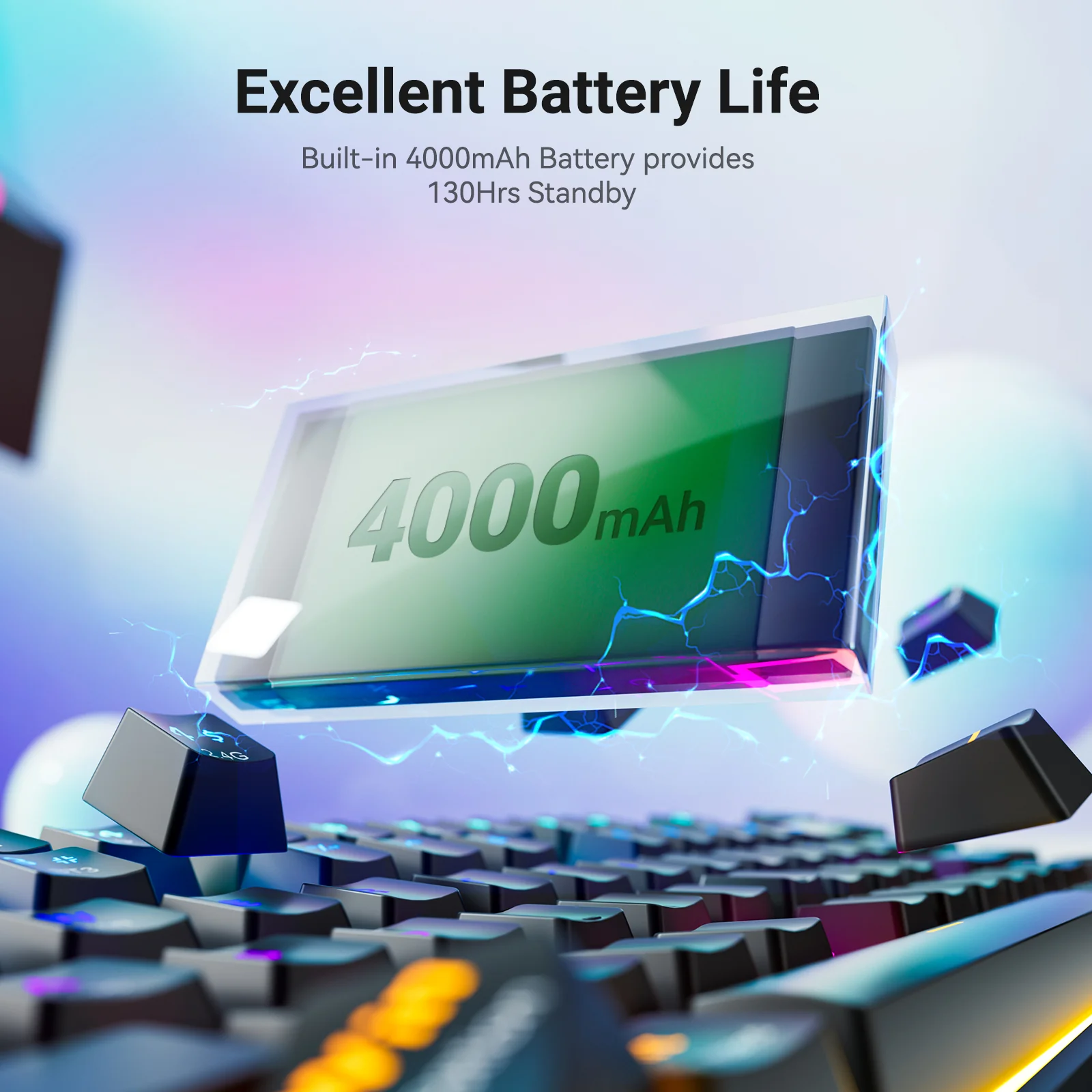 Redragon K708-RGB-PRO TKL Gasket Mechanical Keyboard - Image 6