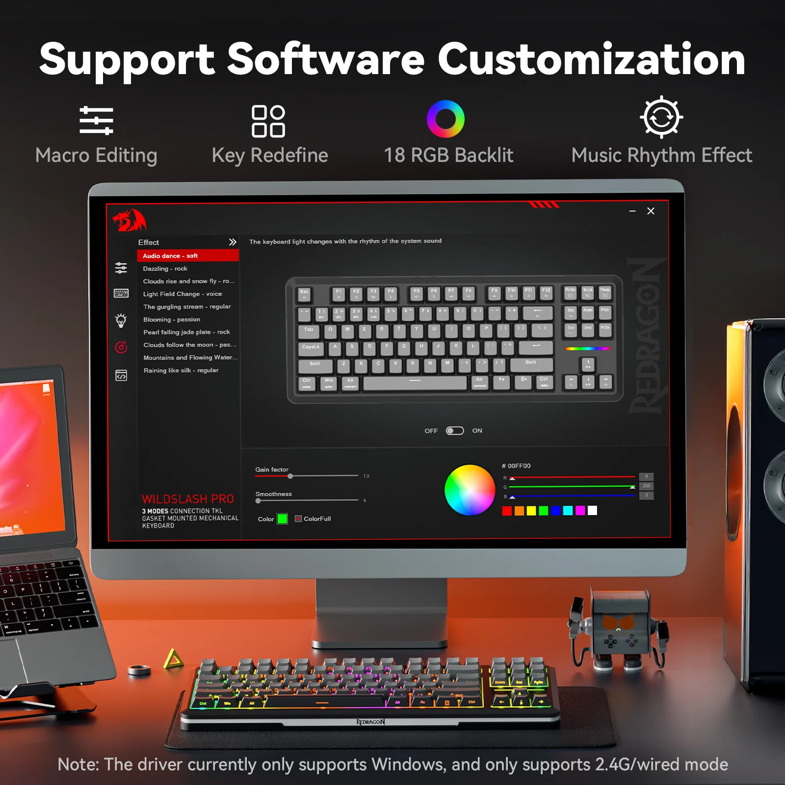 Redragon K734SP-RGB-PRO TKL Mechanical Keyboard - Image 8