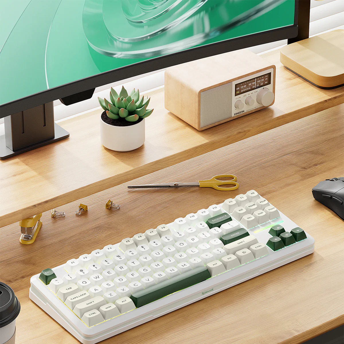 Redragon K734WCG-RGB-PRO TKL Mechanical Keyboard - Image 4