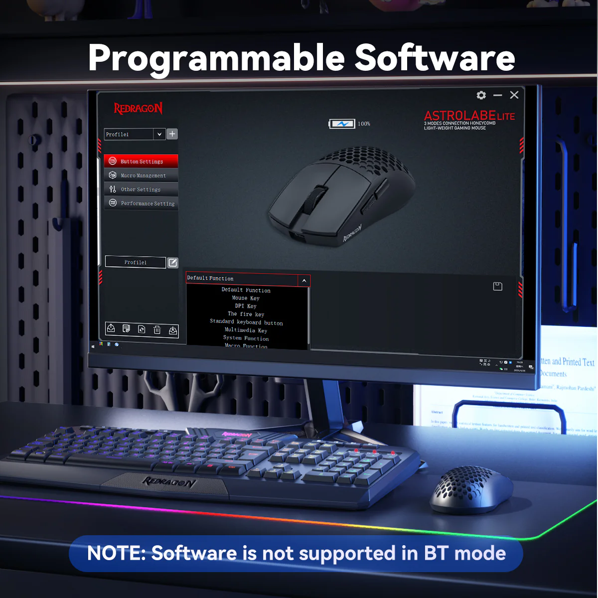 Redragon M725-LIT Tri-Mode Gaming Mice - Image 5