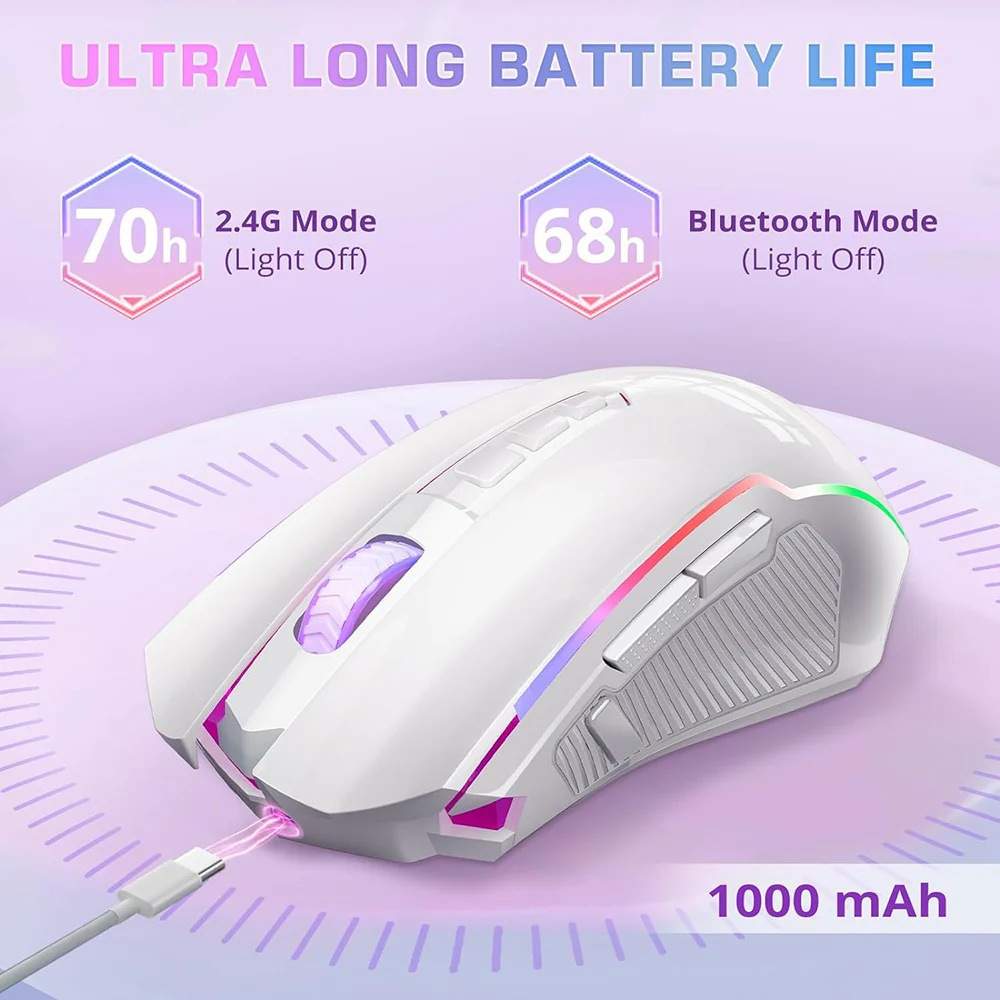 Redragon M914P-RGB-KS Wireless Gaming Mice - Image 4